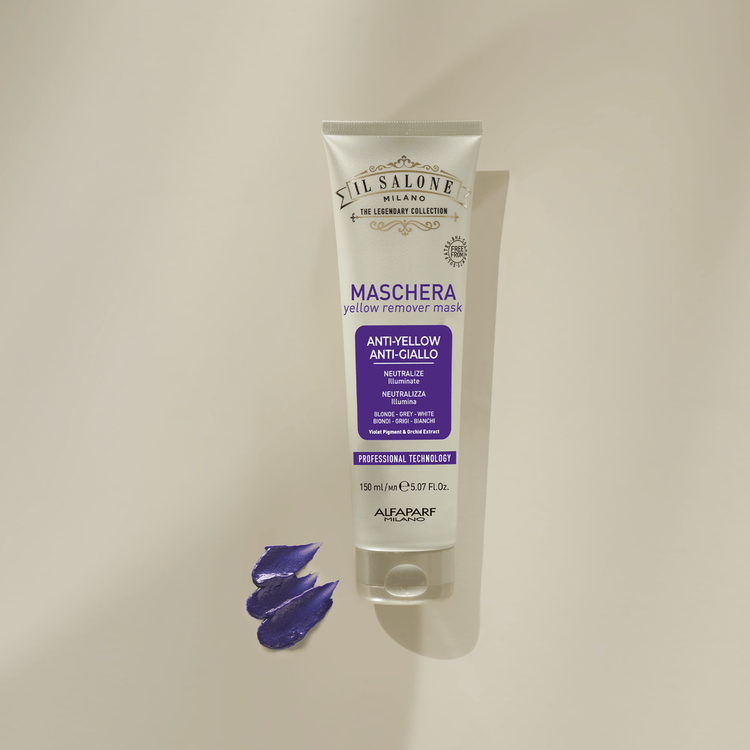 Mascarilla para cabello, removedora de tonos amarillos