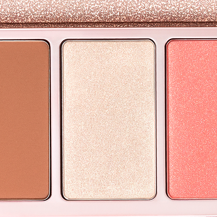 Face Palette - Paleta de iluminador, rubor y bronceador, todo en uno