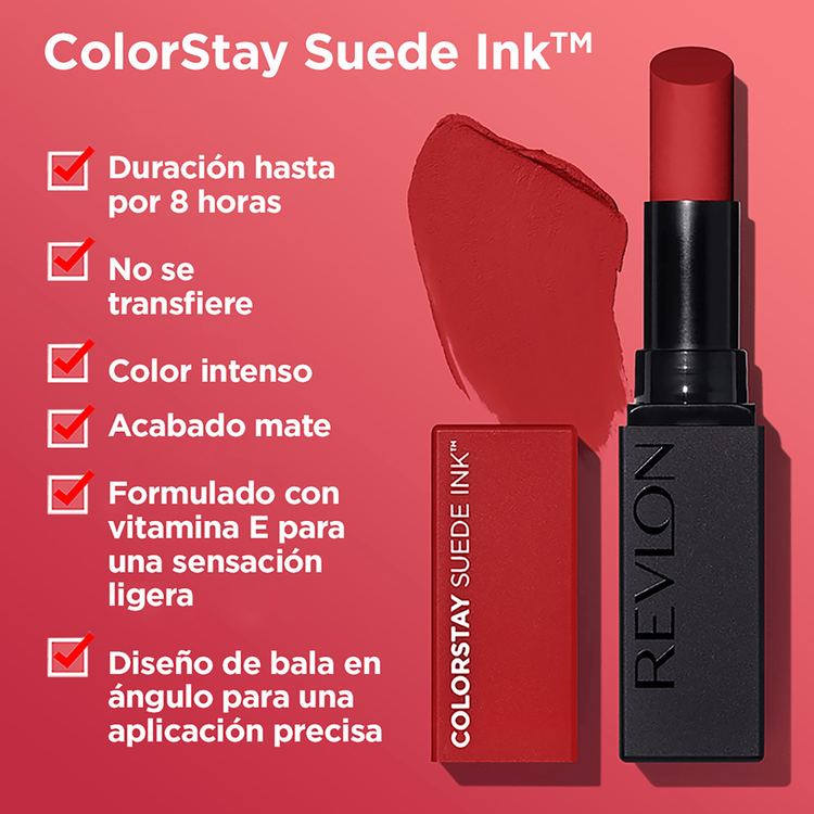 Suede Ink - Lápiz labial, color intenso y duradero