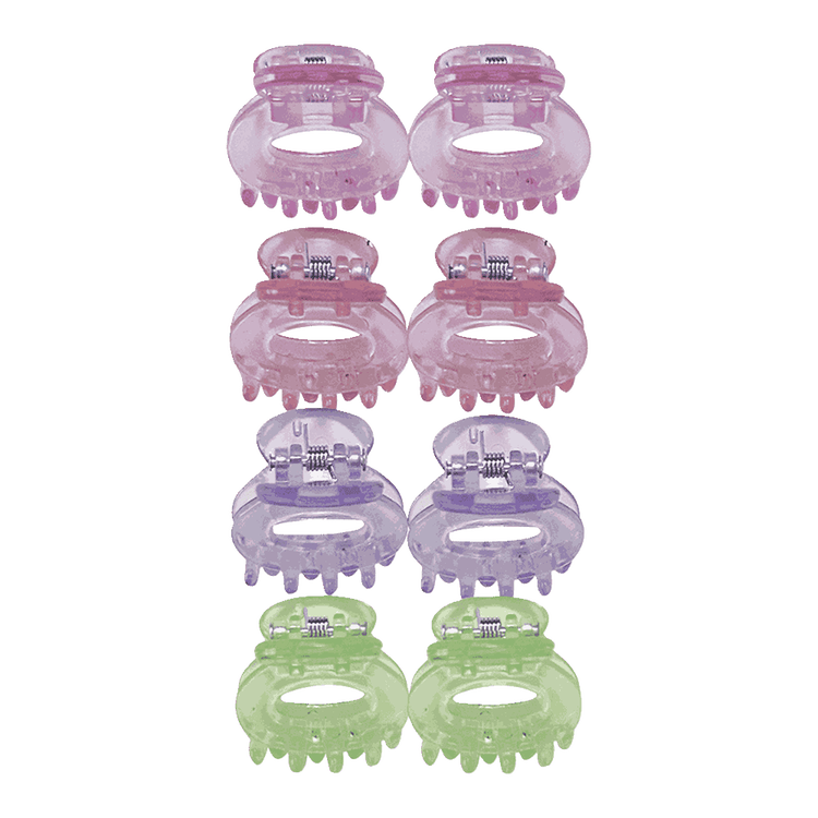 Scunci - Pinzas pequeñas en diferentes colores translucidos