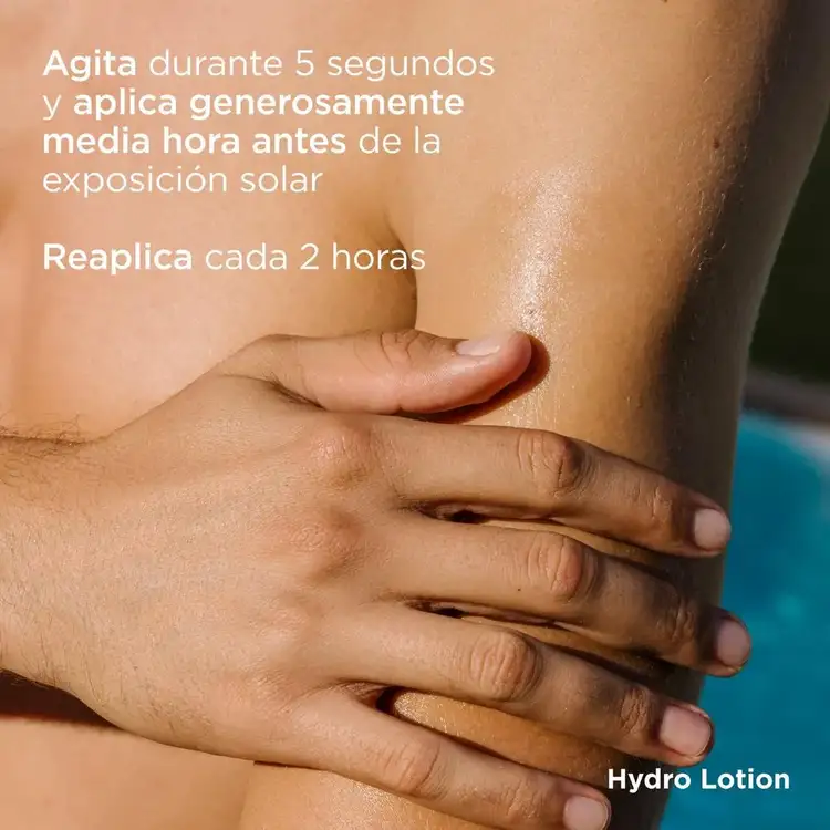 Isdin Hydrolotion - Protector solar corporal, protege y desintoxica la piel