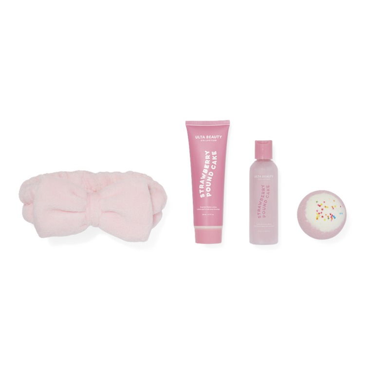 Let's Celebrate Bath - Set de cuidado corporal, aroma a pastel de fresa