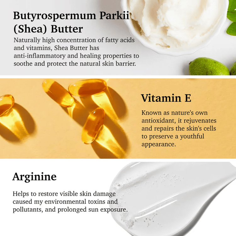 Facial Serum Moisturizing & Healing - Shea Butter + Vit E Serum facial nutre y protege barrera cutánea