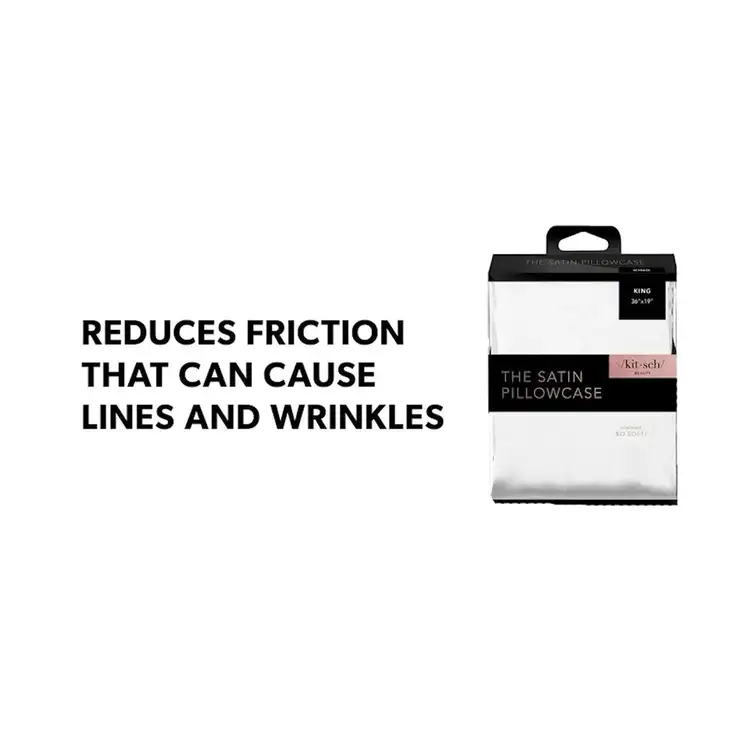 Satin King Pillowcase Funda para almohada ayuda a reducir el frizz