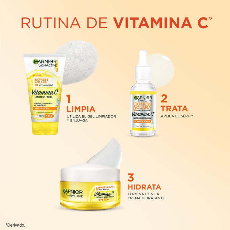 Garnier Skin Gel limpiador purifica y uniformiza el tono de piel