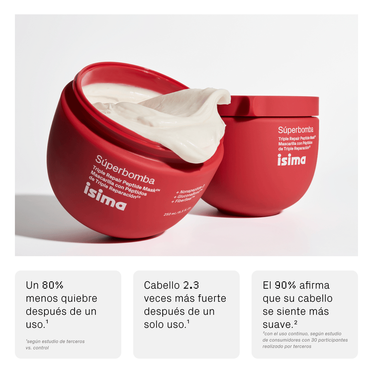 Súperbomba Triple Repair Mascarilla con péptidos ultra concentrada en péptidos