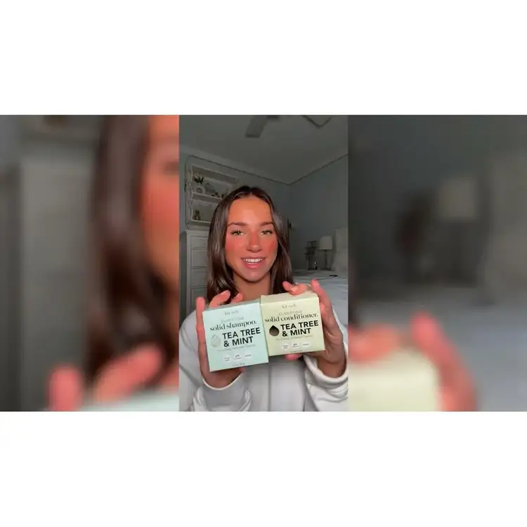 Tea Tree & Mint Clarifying Solid Barra acondicionadora rejuvenece el cabello