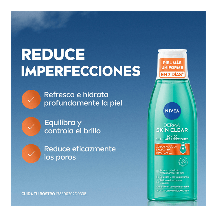 Derma Skin Toner Facial tónico antiimperfecciones