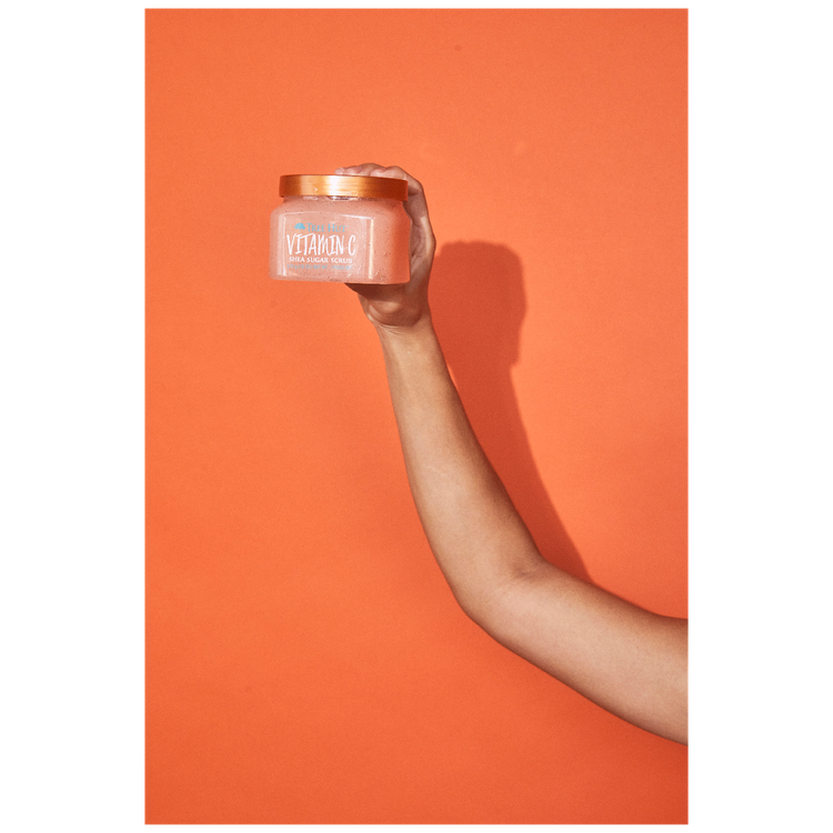 Shea Sugar Scrub Vitamin C - Exfoliante corporal, deja la piel suave y tersa
