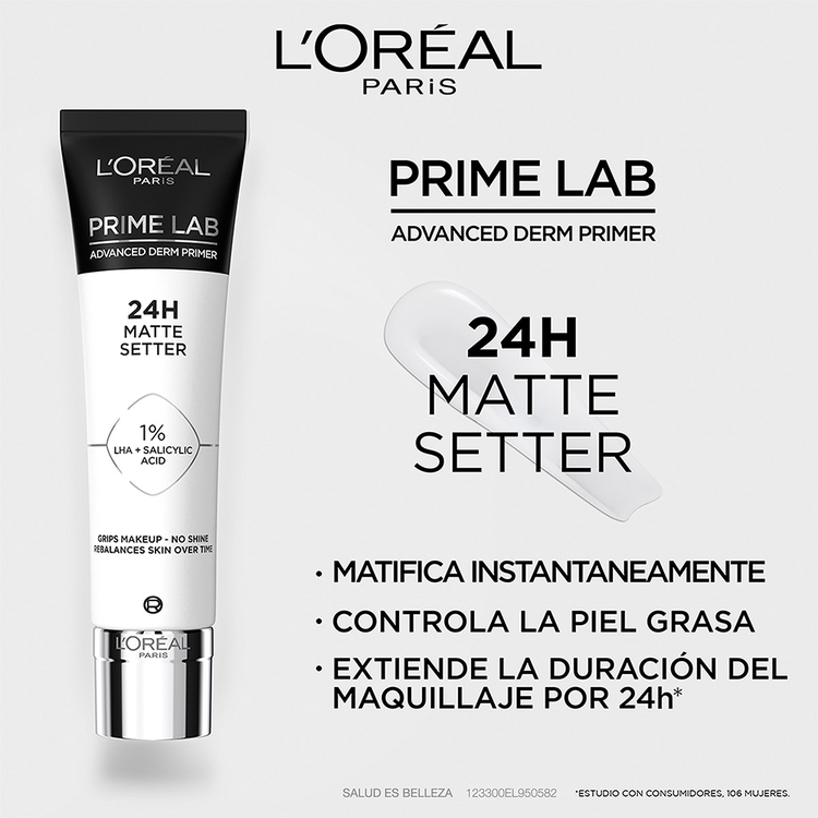 Prime Lab Primer líquido matifica la piel