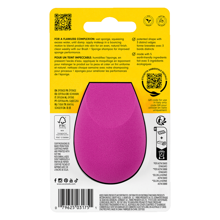 Bioblender Sponge - Esponja de maquillaje, aplicación sin costuras