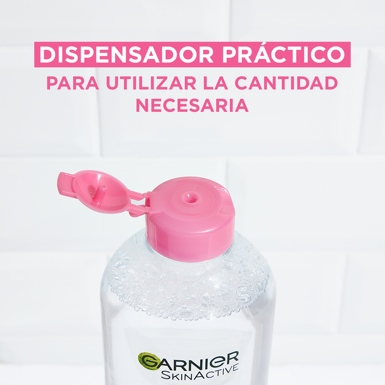 Garnier Skin - Agua micelar, limpia, desmaquilla y tonifica