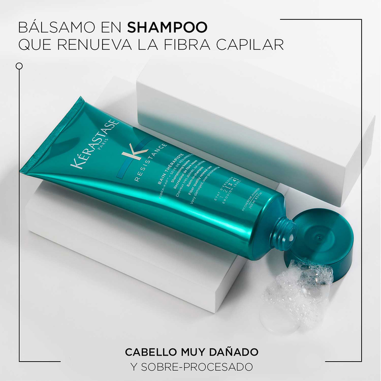 Resistance - Shampoo, reconstruye y fortalece la fibra capilar