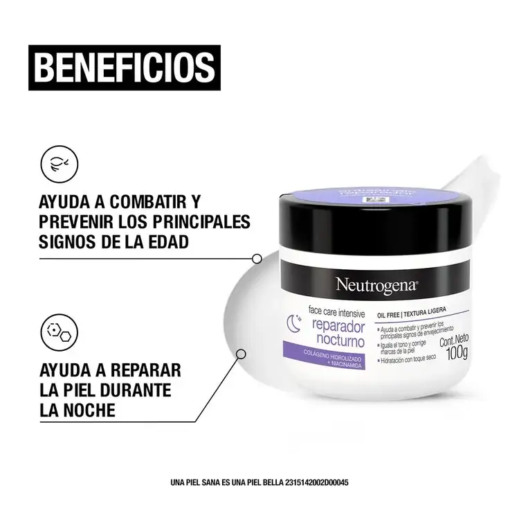Face Care Intensive - Crema nocturna, brinda un aspecto joven