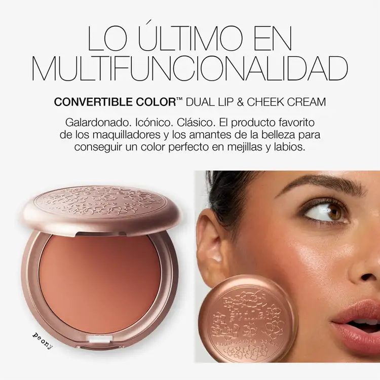 Convertible Color Lip & Cheek Rubor y labial cremoso color cremoso para labios y mejillas.