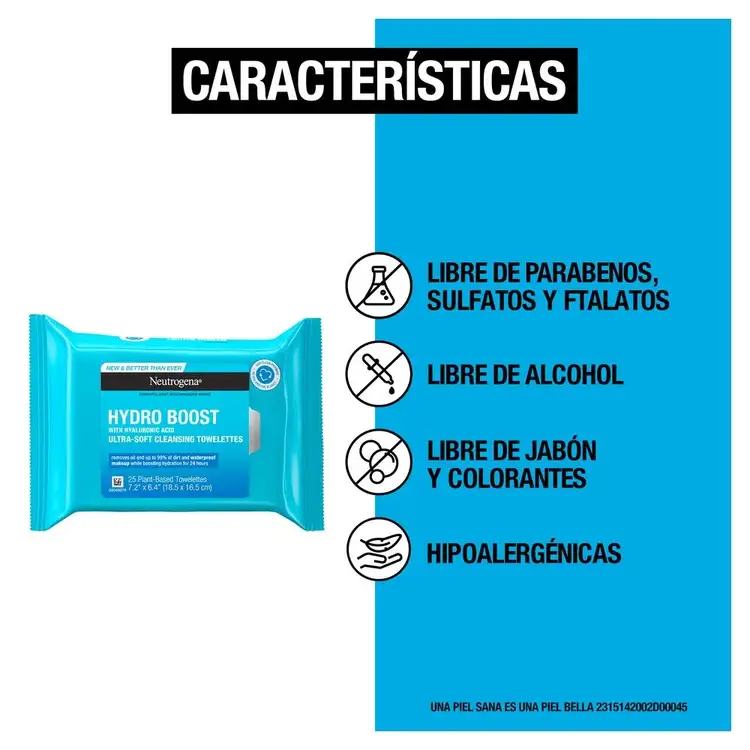 Hydro Boost Toallitas biodegradables