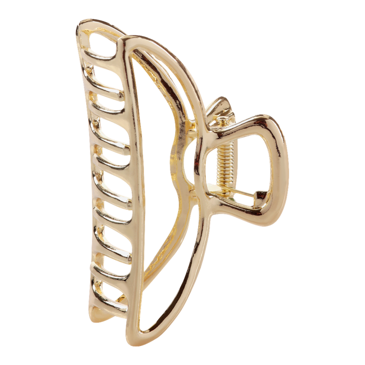 Gold Open Shape Claw Clip Pinza metálica agarre firme
