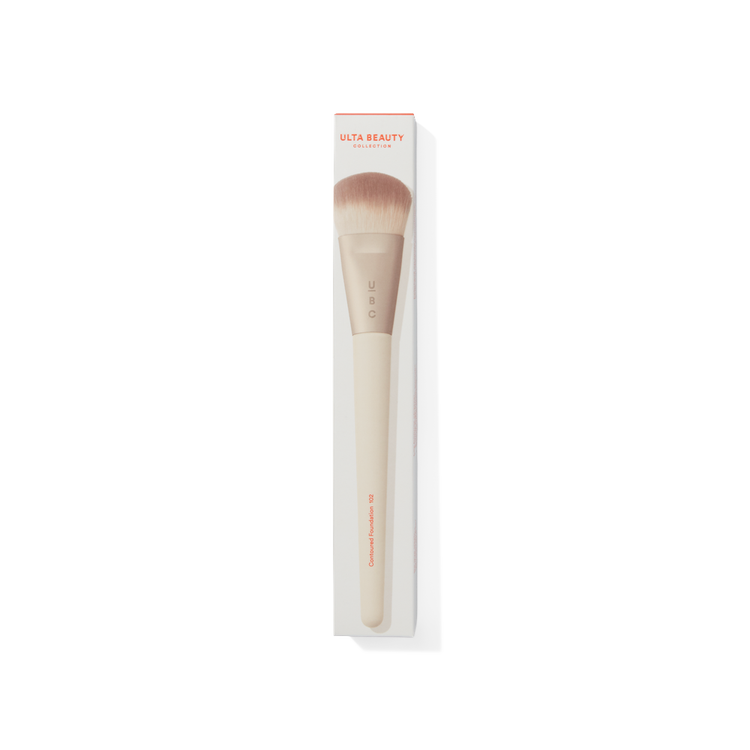 Contoured Foundation Brush 102 Brocha contorneada para base ideal para base