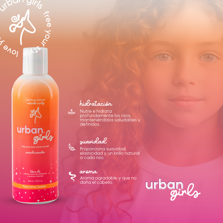 Urban Girls - Acondicionador, para cabello rizado