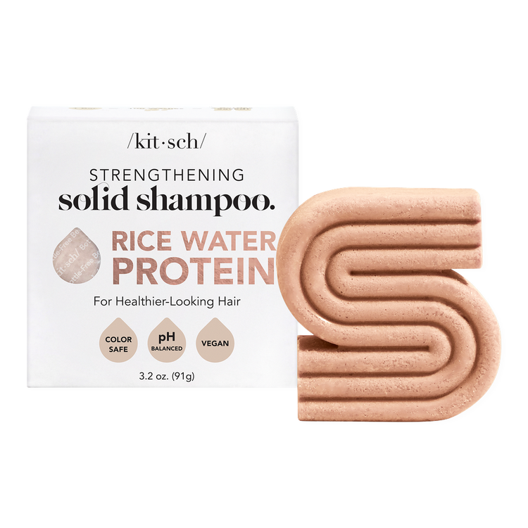 Rice Water Protein Hair Shampoo en barra ayuda a reparar el cabello