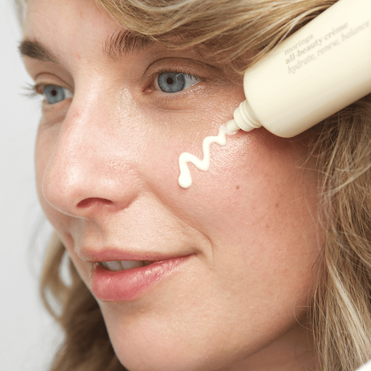 Crema facial con moringa - Crema facial, alivia la piel seca y sensible