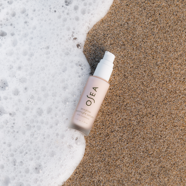 Seaglow Overnight Serum AHA Suero nocturno exfolia la piel