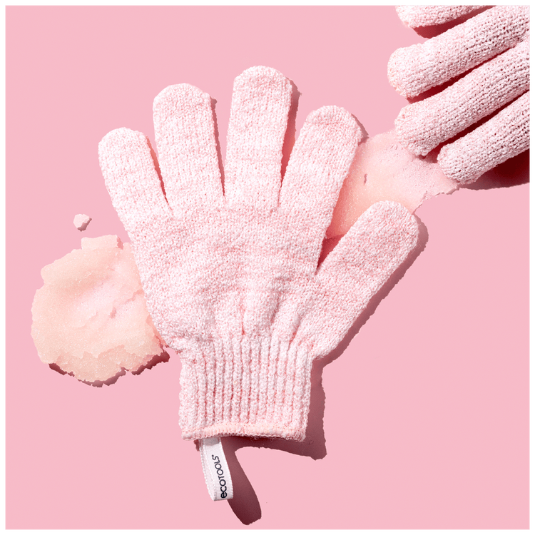 Ecotools Exfoliating - Guantes exfoliantes, para limpieza en ducha