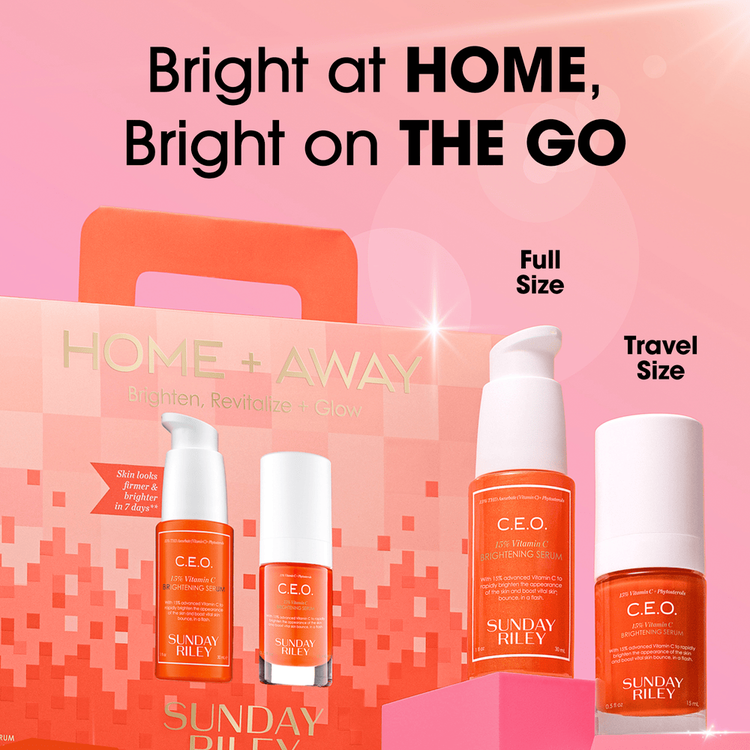 CEO Home + Away - Set de regalo, Serum Vitamin C 30 ml + mini