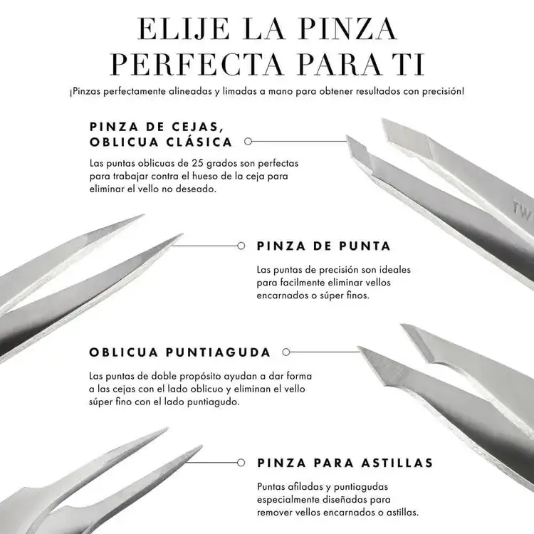 Rose Gold Mini Slant Tweezer Pinzas pinza inclinada ahora en tamaño mini para viajes