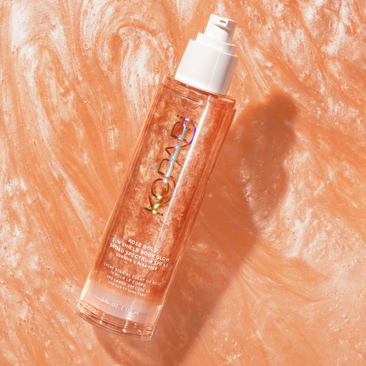 Rose Gold Sun Shield Body Glow - Gel corporal, protección solar