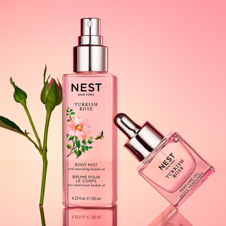 Turkish Rose Spray corporal notas de rosa