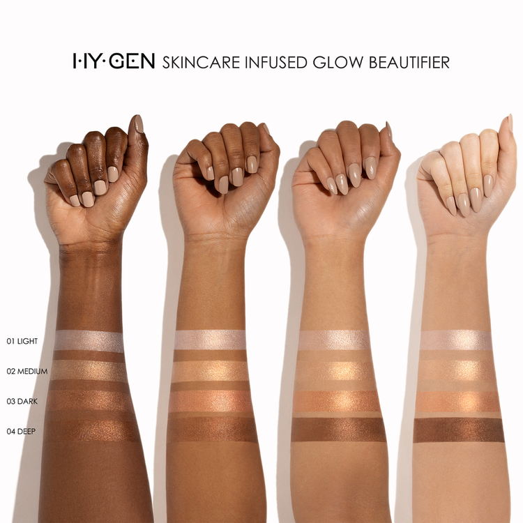 Hy-Gen Skincare Infused Glow Beautifier Polvo iluminador multifuncional polvo iluminador multifuncional.