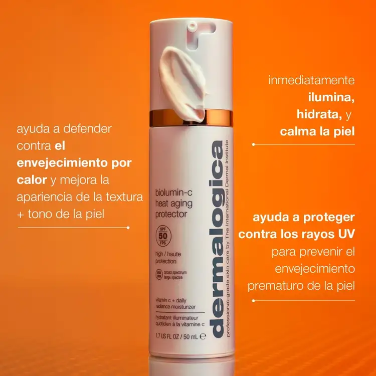 BioLumin-C Heat Aging Protector SPF50 Moisturizer Hidratante protege contra daños del calor