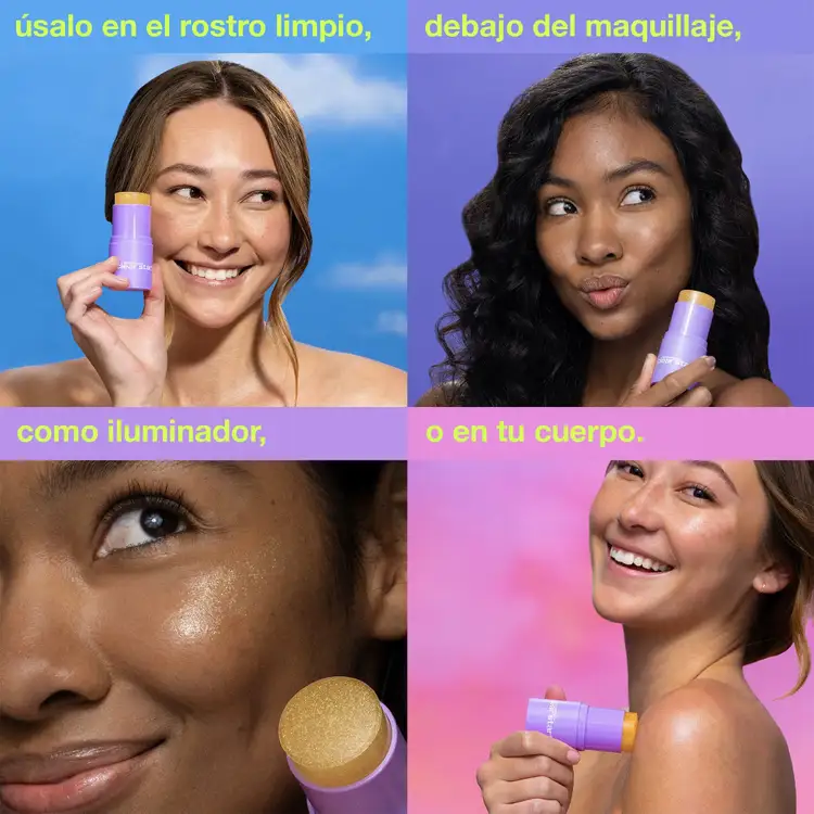 Clear Start Golden Hour - Protector solar en stick SPF 30, brinda un brillo dorado brillo dorado hidratante