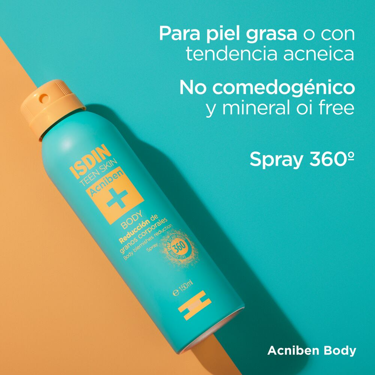 Acniben - Spray corporal, reducción de granos corporales