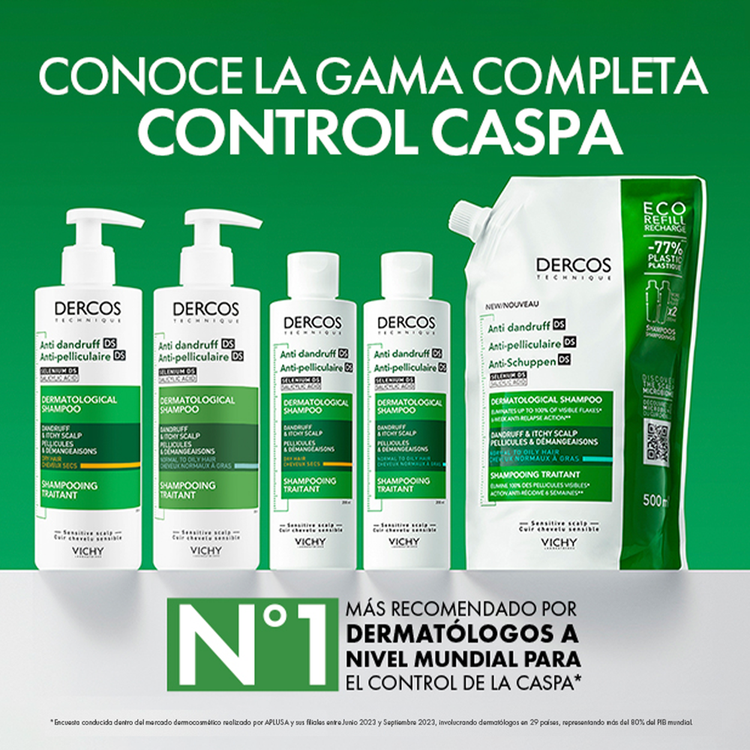 Dercos Shampoo anti caspa grasa