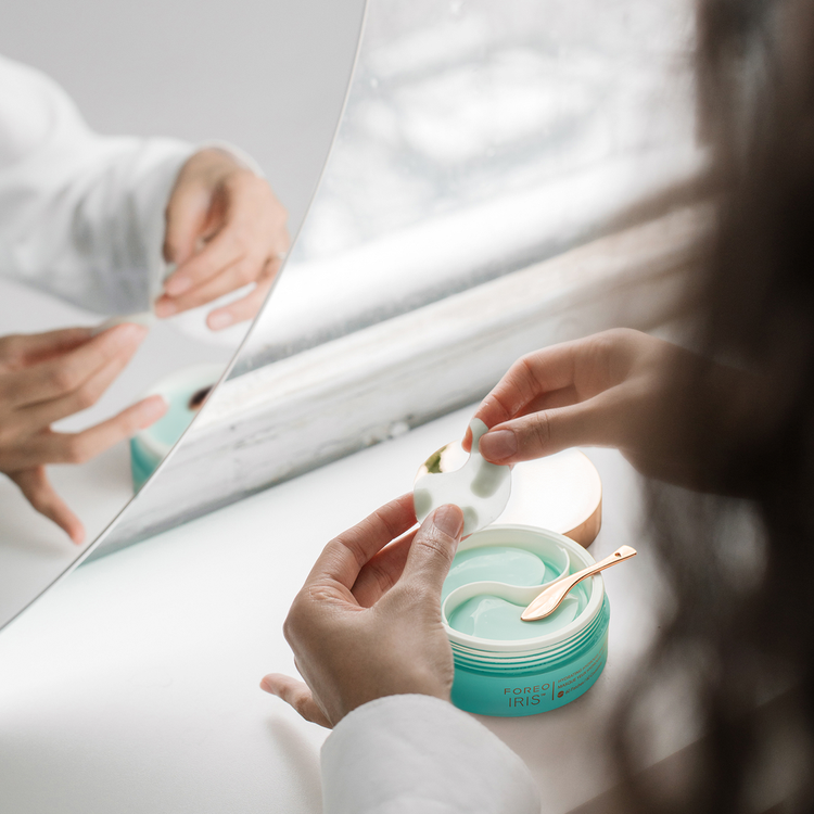 Iris Parches de hidrogel con musgo marino y colágeno