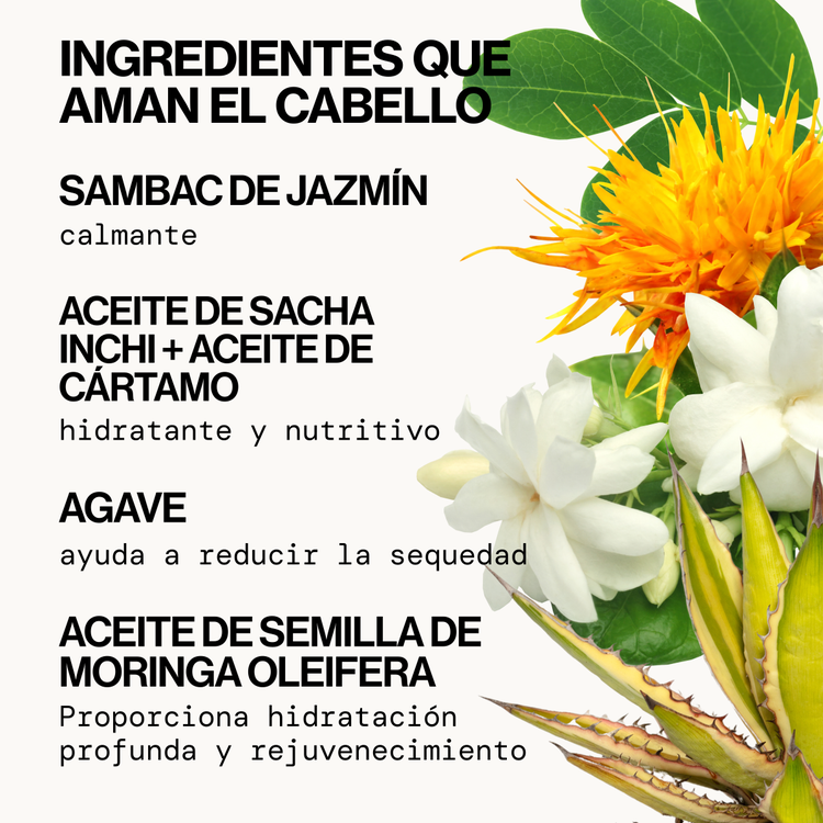 Jasmine Agave Strength + Shine - Aceite para cabello, combate el frizz