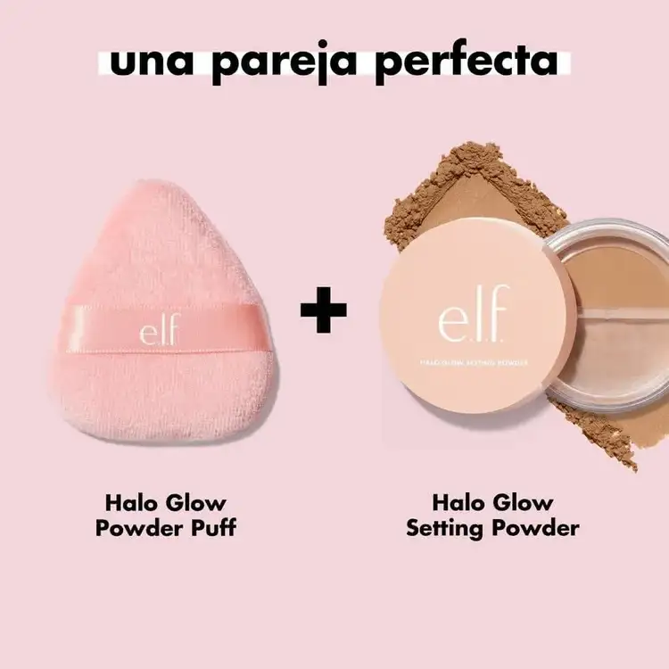 e.l.f. Halo Glow Powder Puff Esponja aplicadora de polvo