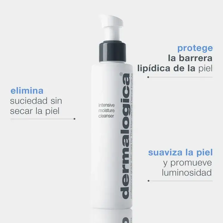 Intensive Moisture Cleanser Limpiador limpia, nutre e hidrata piel seca.