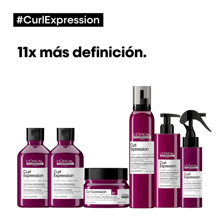 Curl Expression - Agua reactiva, define rizos, hidrata y reduce frizz