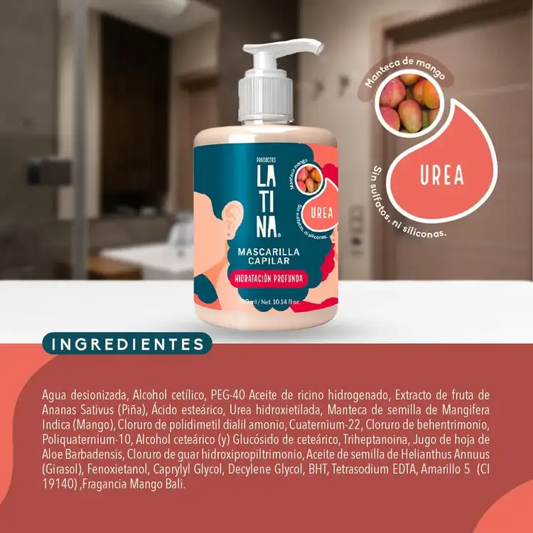 Mascarilla capilar, hidratantación intensa