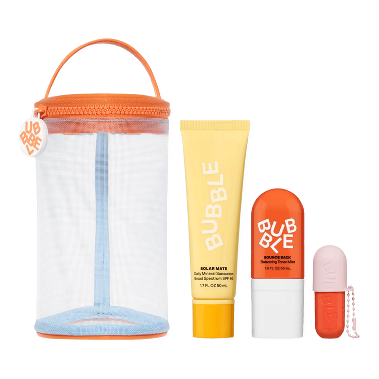 Going Places On-the-Go - Kit de esenciales tamaño viaje, protector solar + mist facial + bálsamo labial