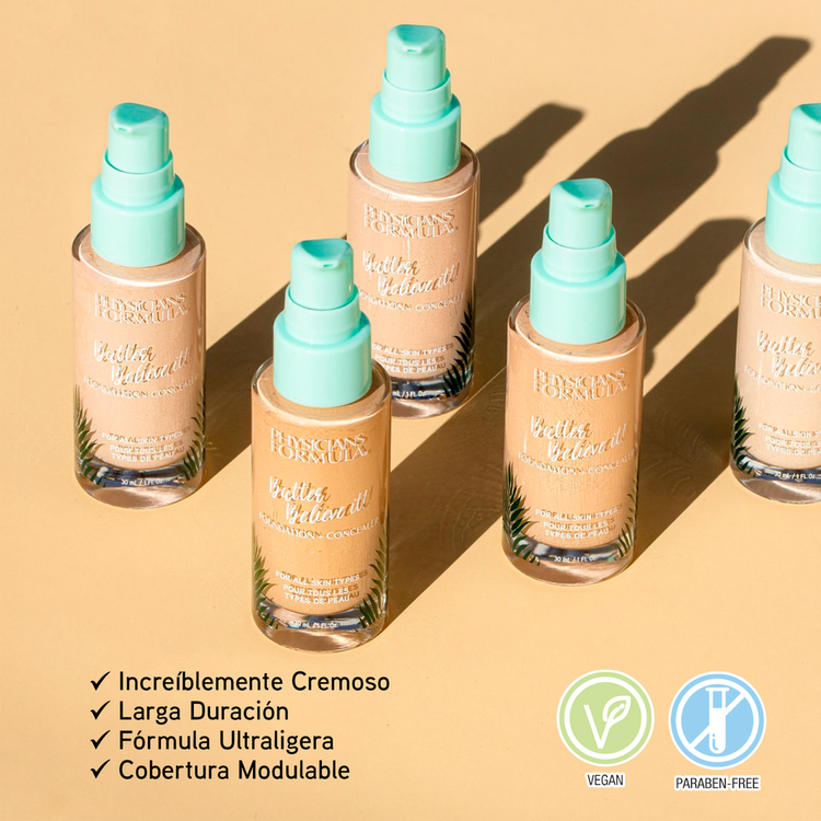 Murumuru Butter Foundation + Concealer Base de maquillaje líquida base y corrector en uno solo