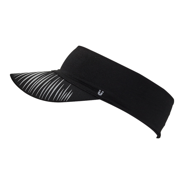 Scunci - Visera deportiva con banda elástica colo negra