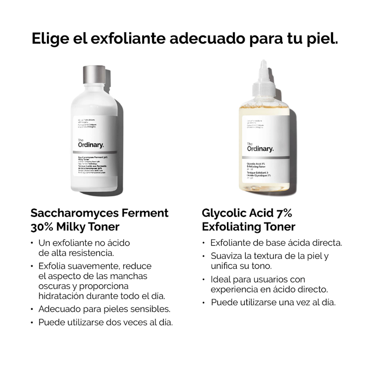 Saccharomyces - Tónico facial lácteo, con fermento Saccharomyces al 30%