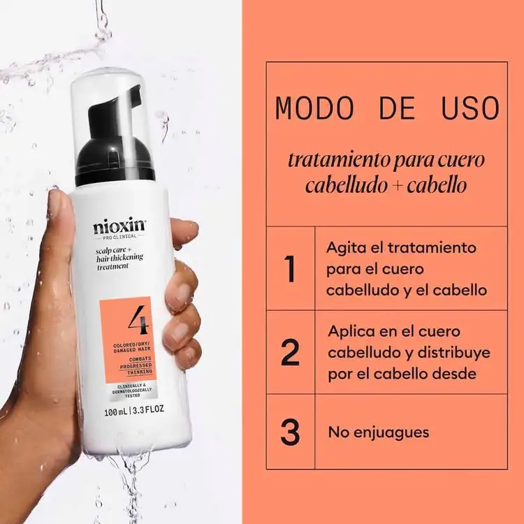 Sistema 4 - Tratamiento, para cabello teñido con adelgazamiento capilar