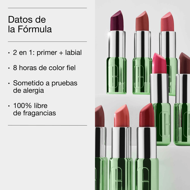 Pop Longwear Lipstick Sattin - Labial, color intenso que favorece la tonalidad de tu piel