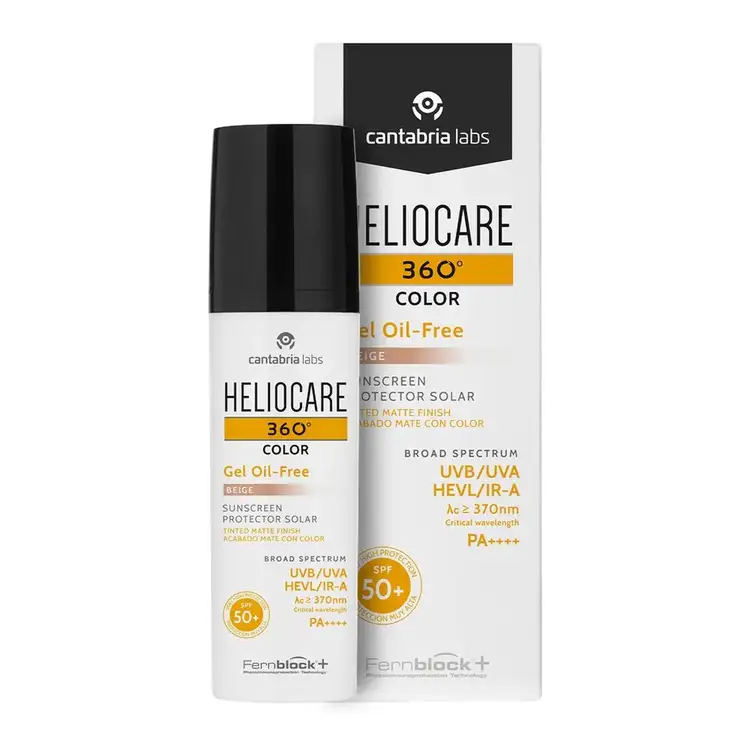 Color Gel Oil-Free SPF 50+ Protector solar facial para pieles grasas o con tendencia acneica