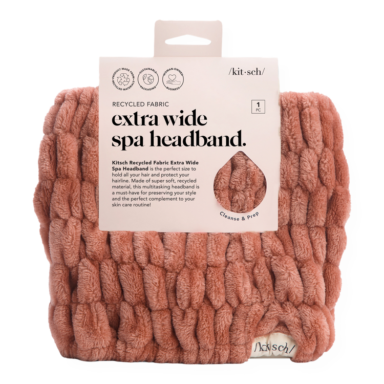 Recycled Fabric Extra Wide Banda para cabello ideal para rutina de cuidado personal